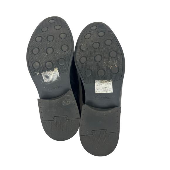 Clarks Black Leather Whiddon Step loafer Men sz 8.5 main image 5
